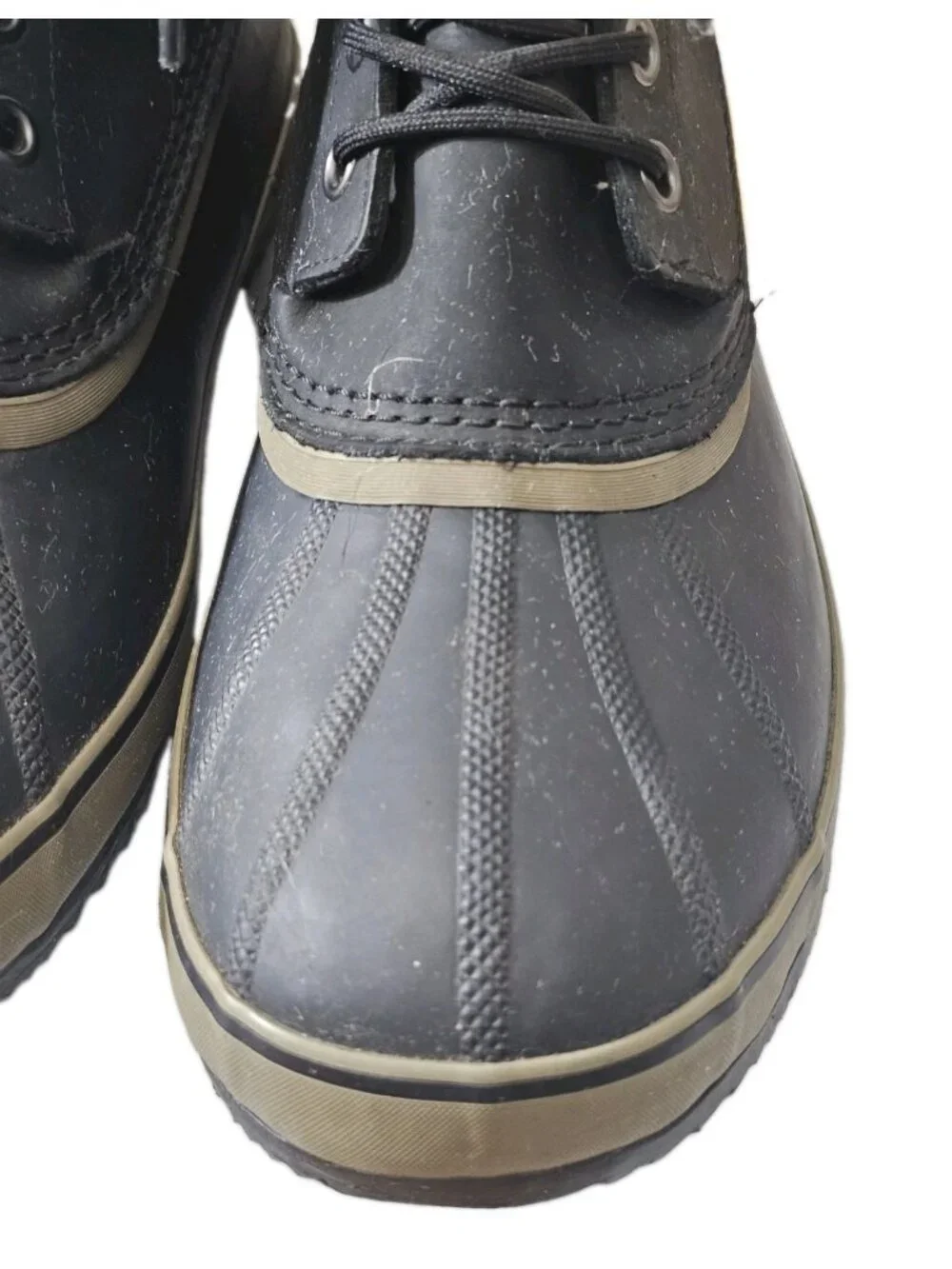 Sorel 1964 T Pac Duck Boots Men 13 Black Waterproof Insulated Lined NM2725-010